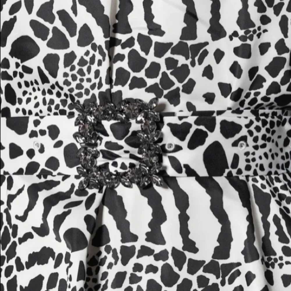 ROTATE by Birger Christensen Tara Taffeta zebra-print minidress - Picture 6 of 13